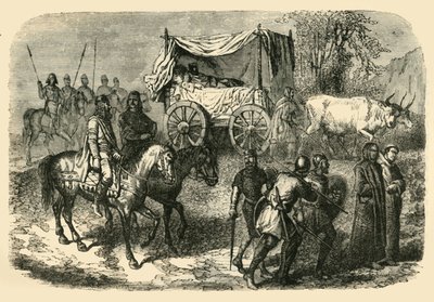 Roi Faineant Királyi Sluggard a Meroving-fajból, 7. század, 1890. alkotó: Unbekannt