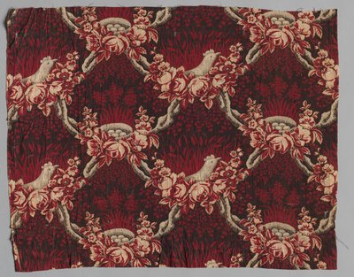 Hengernyomott pamuttextil, 19. század. alkotó: Unbekannt