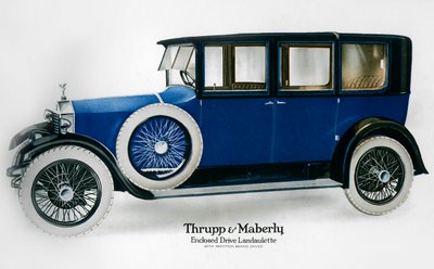 Rolls-Royce zárt meghajtó landaulette válaszfallal a vezető mögött, c1910-1929 alkotó: Unbekannt