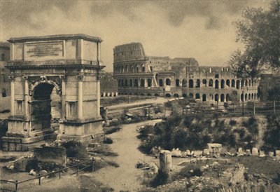 Róma – Titusz diadalíve – A Colosseum, 1910 alkotó: Unbekannt