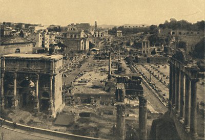 Roma - A Forum Romanum általános képe, 1910. alkotó: Unbekannt