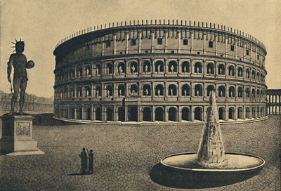 Roma - A Colosseum képzeletbeli rekonstrukciója, 1910 alkotó: Unbekannt