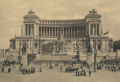 Róma – Piazza di Venezia. Viktor Emmánuel emlékműve, 1910. alkotó: Unbekannt