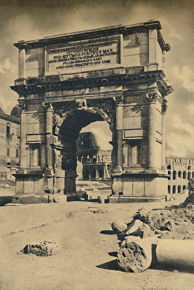Róma – Forum Romanum – Titusz diadalíve, 1910. alkotó: Unbekannt
