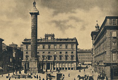 Roma – Marcus Aurelius tere és oszlopa, 1910 alkotó: Unbekannt