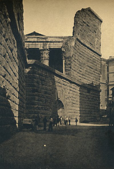Roma – Augustus Forum fala, 1910 alkotó: Unbekannt