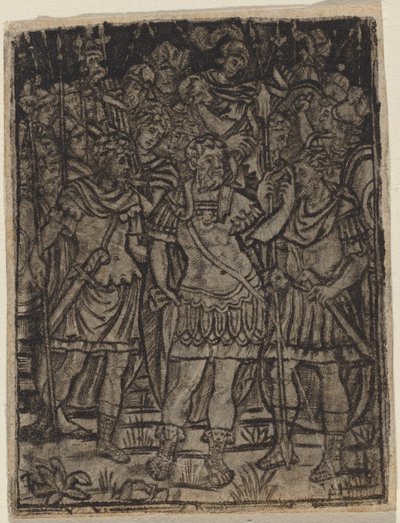 Római tábornok beszédet mond csapataihoz, c. 15101530. alkotó: Unbekannt