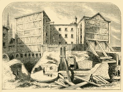 Római maradványokat találtak Billingsgate-ben, 1872. alkotó: Unbekannt