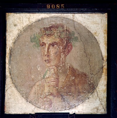 Egy pompei fiatalember római portréja, 1. század. alkotó: Unbekannt