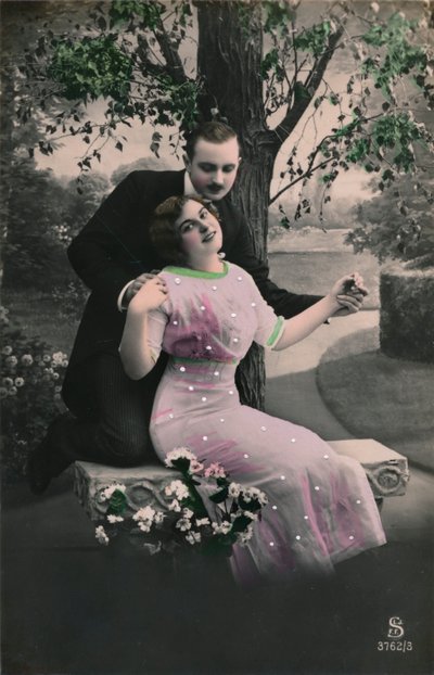 Romantikus képeslap, 1910 alkotó: Unbekannt