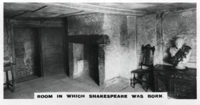Szoba, amelyben Shakespeare született, az 1920-as években alkotó: Unbekannt