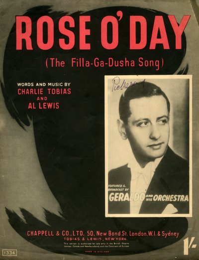 Rose ODay The Filla-Ga-Dusha Song, 1941. alkotó: Unbekannt