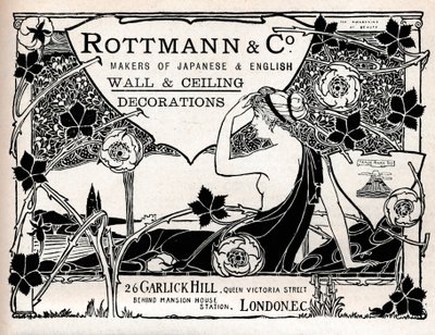 Rottmann & Co., Japán és angol fal- és mennyezeti dekorációk készítői, 1897 alkotó: Unbekannt