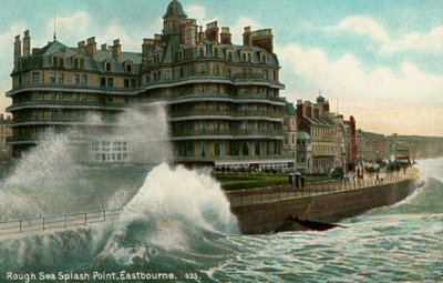 Zavaros tenger, Splash Point, Eastbourne, Sussex, 1912 alkotó: Unbekannt