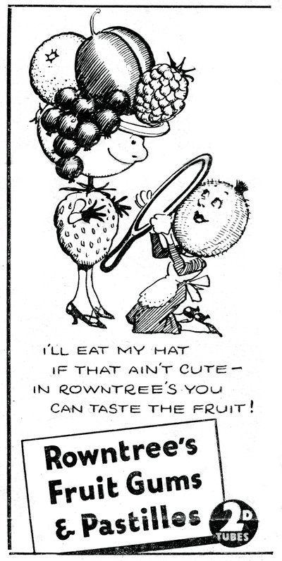 Rowntrees gyümölcsgumik és pasztillák, 1938 alkotó: Unbekannt