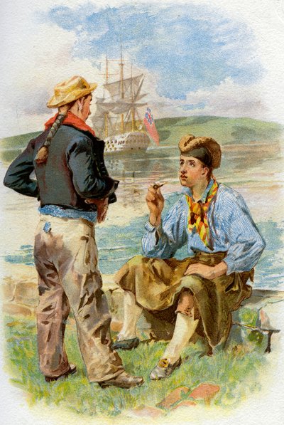 Királyi haditengerészet tengerészei, 18. század c1890-c1893 alkotó: Unbekannt