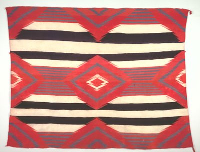 Rug Third-phase Chief Blanket Style, Germantown Weaving, c. 1890-1910. alkotó: Unbekannt