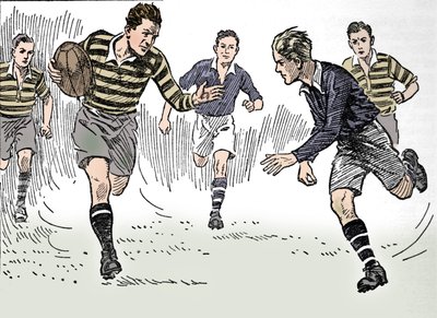 Rögbi futball, 1937 alkotó: Unbekannt