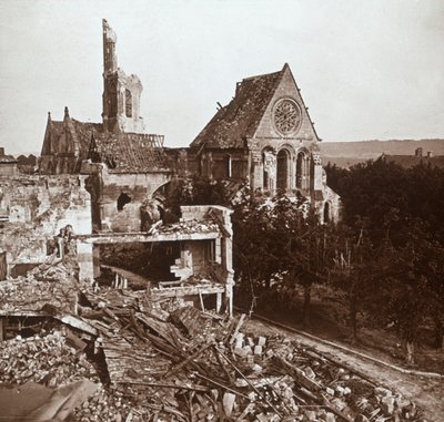 Romos templom, Vauxaillon, Észak-Franciaország, c1914-c1918 alkotó: Unbekannt