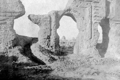 Az Elvarázsolt Kert romos falai Szamarra városa mellett, Irak, 1917-1919 alkotó: Unbekannt