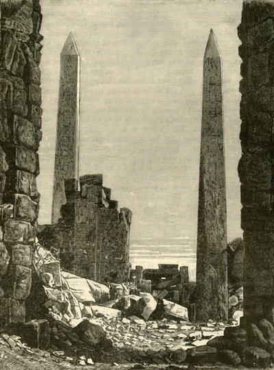 Romok Karnakban, 1890. alkotó: Unbekannt
