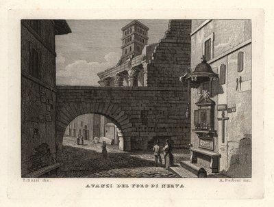 A Forum of Nerva romjai, Foro di Nerva, Róma alkotó: Unbekannt