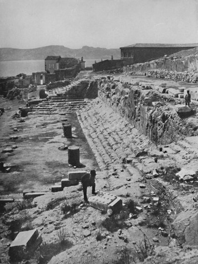 A Misztériumok Nagy Templomának romjai Eleusisban, 1913 alkotó: Unbekannt