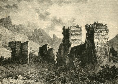 A régi városfalak romjai, Antiochia, 1890. alkotó: Unbekannt