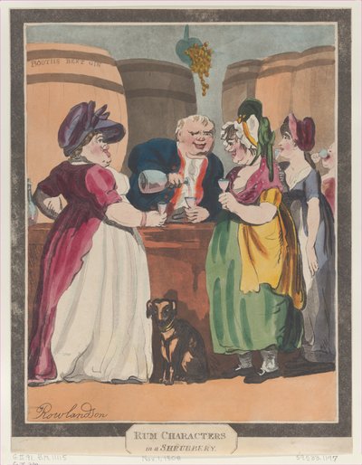 Rumos karakterek egy bokorban, 1808. november 1., 1808. november 1. alkotó: Unbekannt