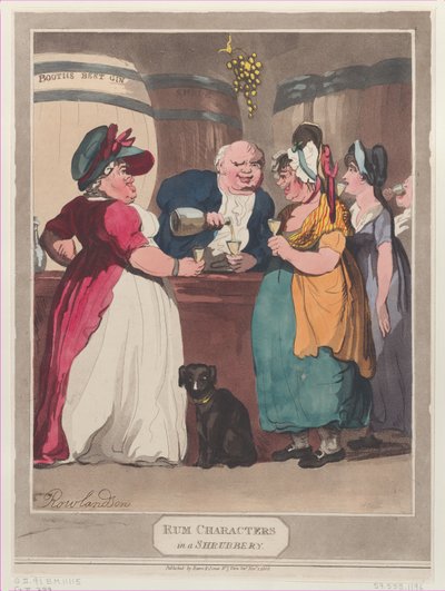 Rumos karakterek egy bokorban, 1808. november 1., 1808. november 1. alkotó: Unbekannt