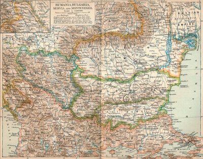Románia, Bulgária, Szerva és Montenegró, c1906, 1907 alkotó: Unbekannt