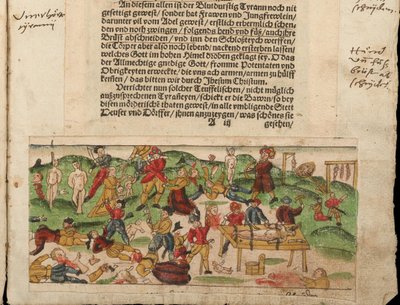 Orosz atrocitások Livóniában 1578-ban. Johann Jakob Wick üzenetgyűjteményéből... alkotó: Unbekannt