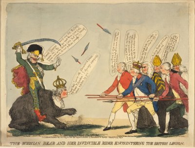 Orosz medve és legyőzhetetlen lovasa, 1791 alkotó: Unbekannt