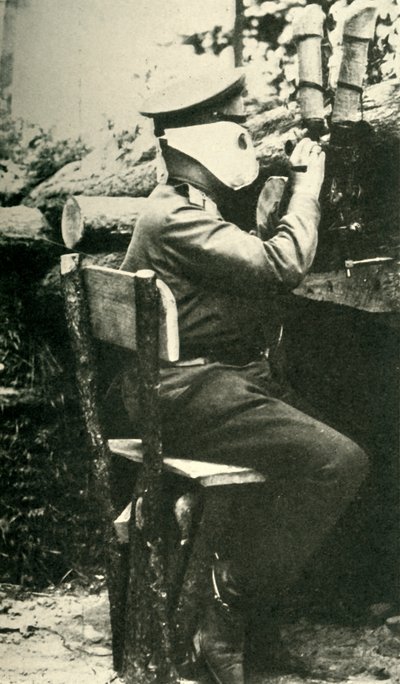 Orosz katona periszkóppuskával, Első világháború, 1914-1918, c1920. alkotó: Unbekannt