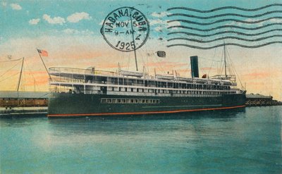 SS Cuba, Key West, Florida, 1925 alkotó: Unbekannt