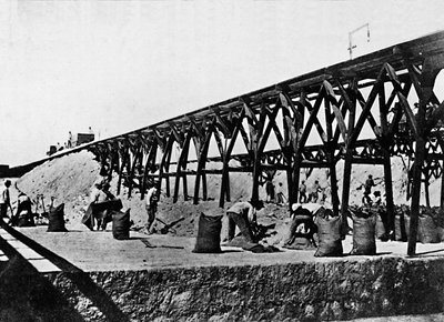 Nitrát zsákolása, 1911 alkotó: Unbekannt
