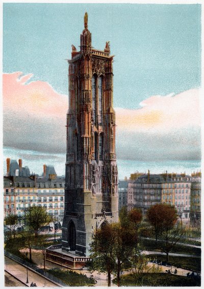 Saint-Jacques-torony, Párizs, 1900 alkotó: Unbekannt