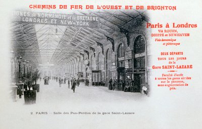 St. Lazare állomás, Párizs, 1900 alkotó: Unbekannt