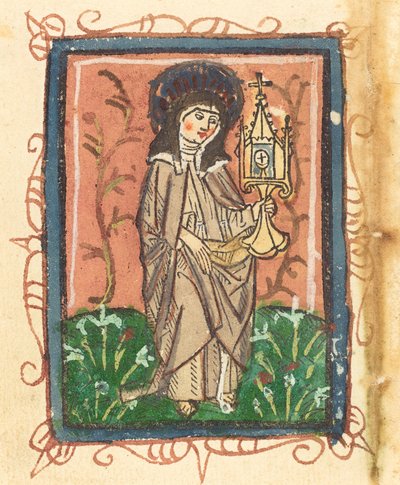 Assisi Szent Klára, 14701480. alkotó: Unbekannt