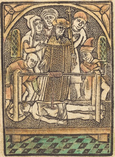 Szent Erasmus, c. 14701480. alkotó: Unbekannt