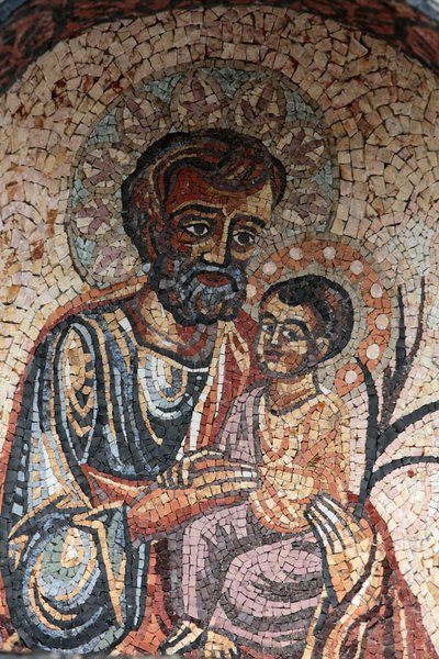 Szent József és Jézus, Cotignac, Franciaország alkotó: Unbekannt