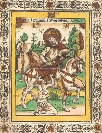 Szent Márton és a koldus c. 1490. alkotó: Unbekannt