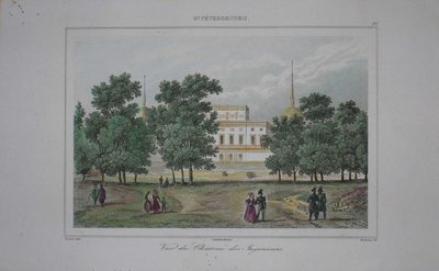 Szent Mihály-kastély Szentpéterváron, 19. század eleje. alkotó: Unbekannt