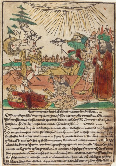 Saint Sebastian, 14401460. alkotó: Unbekannt