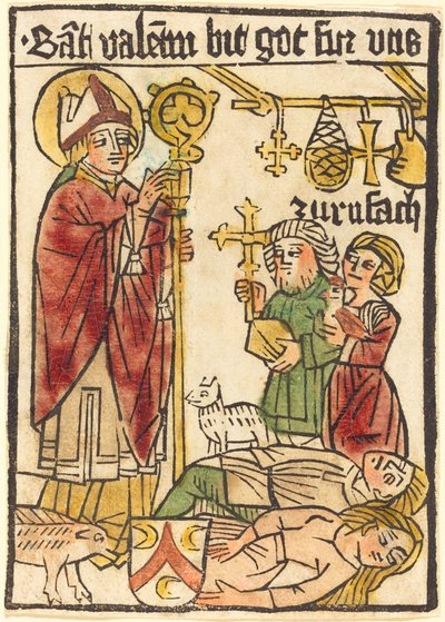 Szent Bálint, 14701480. alkotó: Unbekannt