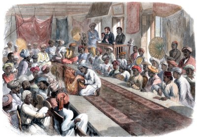 Értékes kormányajándékok és 1860-as lucknow-i ékszerek eladása Kalkuttában alkotó: Unbekannt
