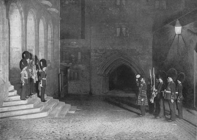 Üdvözlet a Kings kulcsai előtt a Tower of Londonban, 1903 1903 alkotó: Unbekannt