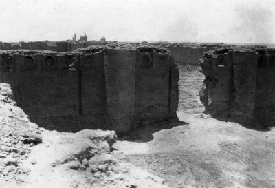 Samarra városa a Malwiya toronyból, Mezopotámia, 1918 alkotó: Unbekannt