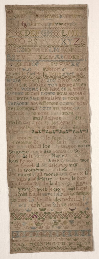 Mintavevő, 1717. alkotó: Unbekannt