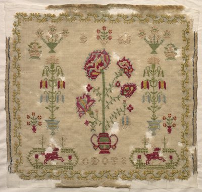 Sampler, 1800-as évek eleje. alkotó: Unbekannt
